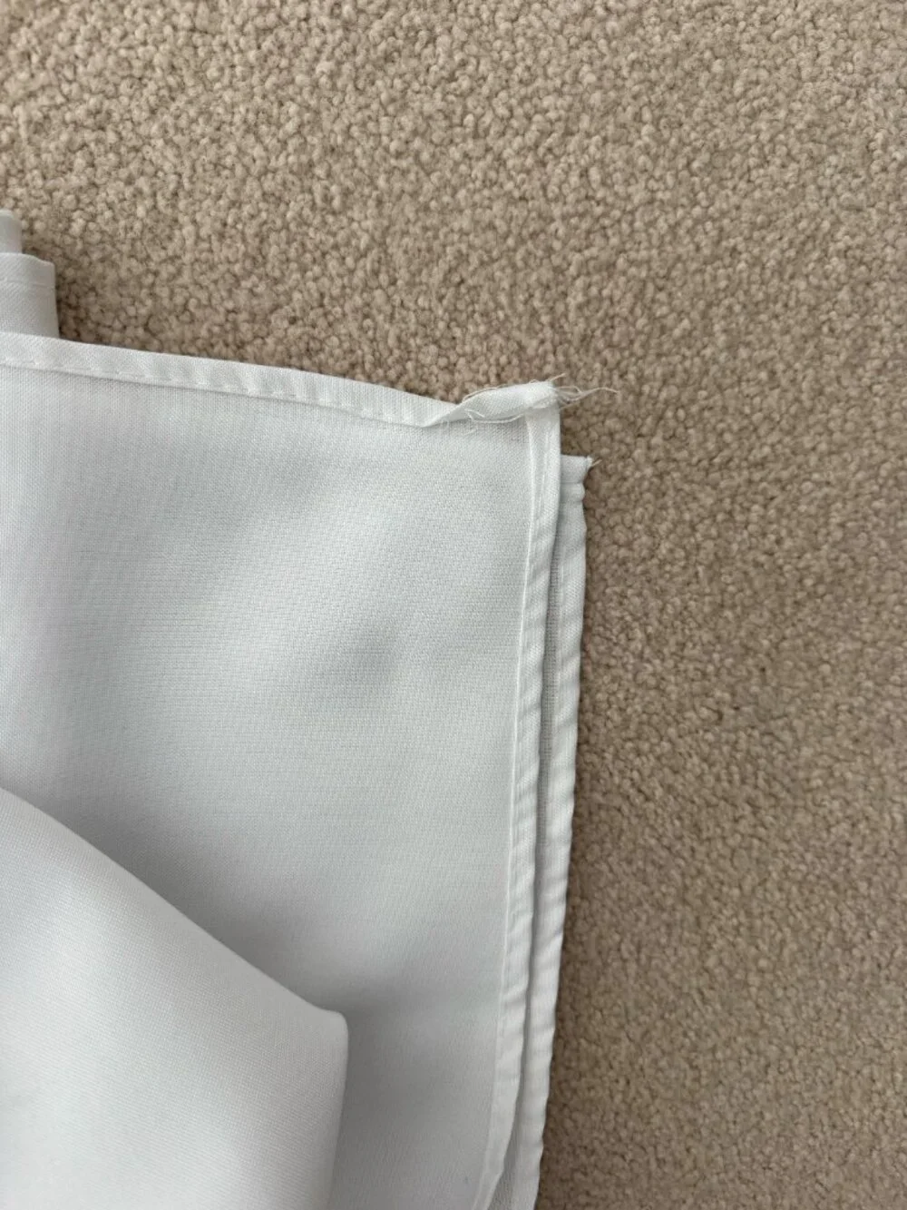 Three solid white rectangular tablecloths for 8 foot tables